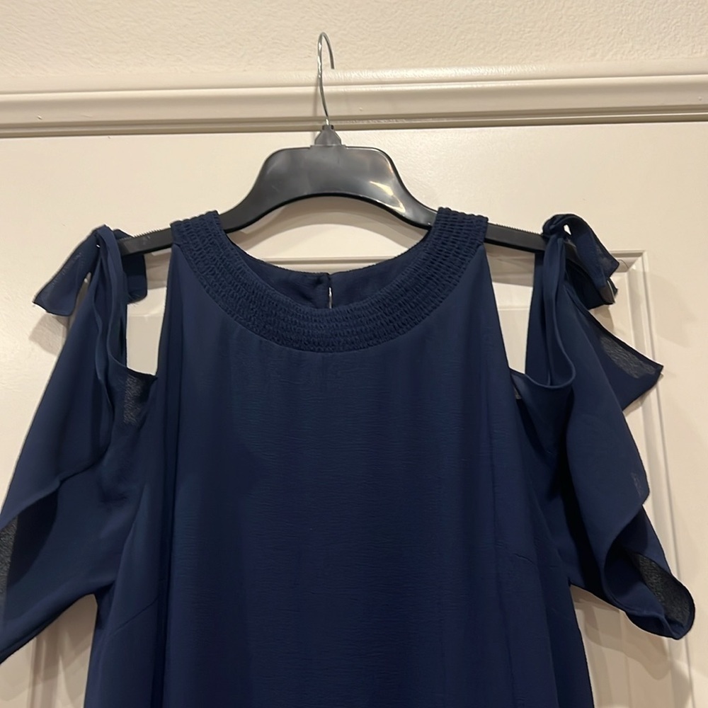 Zara Basic Like New Cold Shoulder Mini Dress - image 2